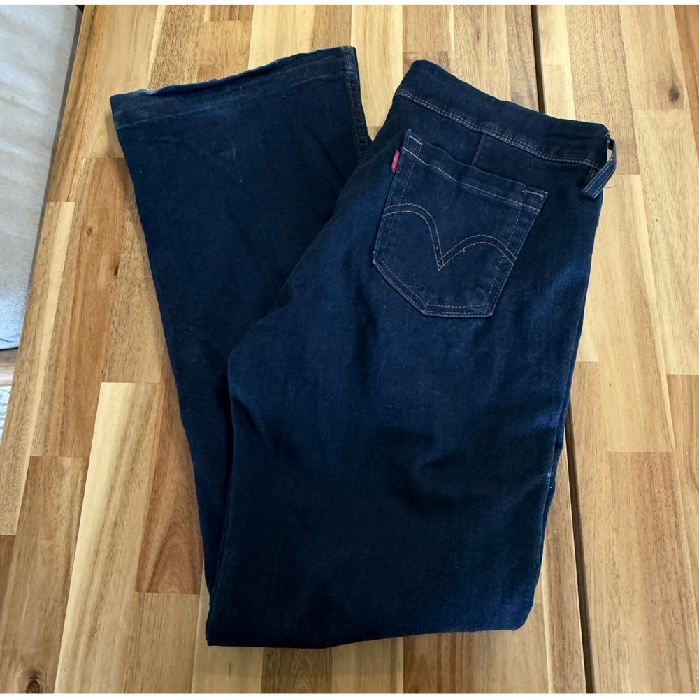 Levis Jeans Genuinely Crafted Flare Leg Dark Wash Denim Pants Size 10‎ Medium